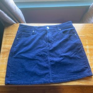 Stitchfix Adalee Corduroy Skirt | 12P | Navy Blue